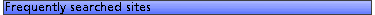 Frequently searched sites